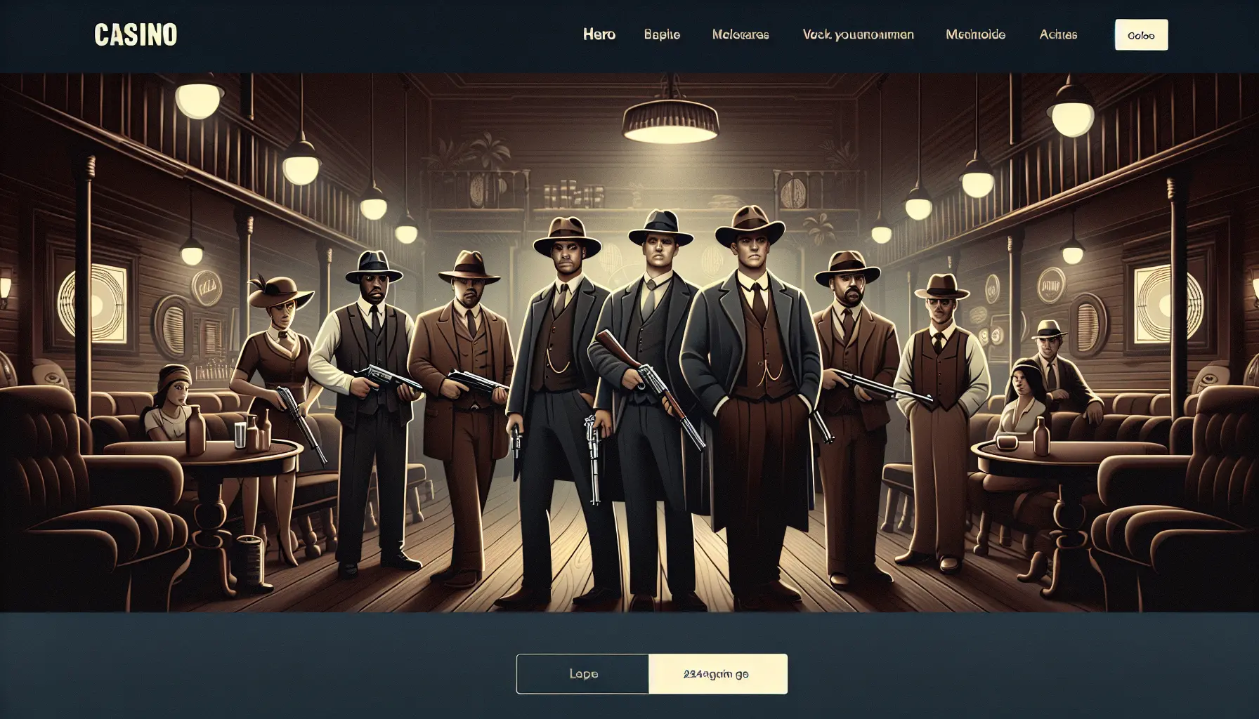 WhiskyWin Casino - Ambiance Saloon Gangster